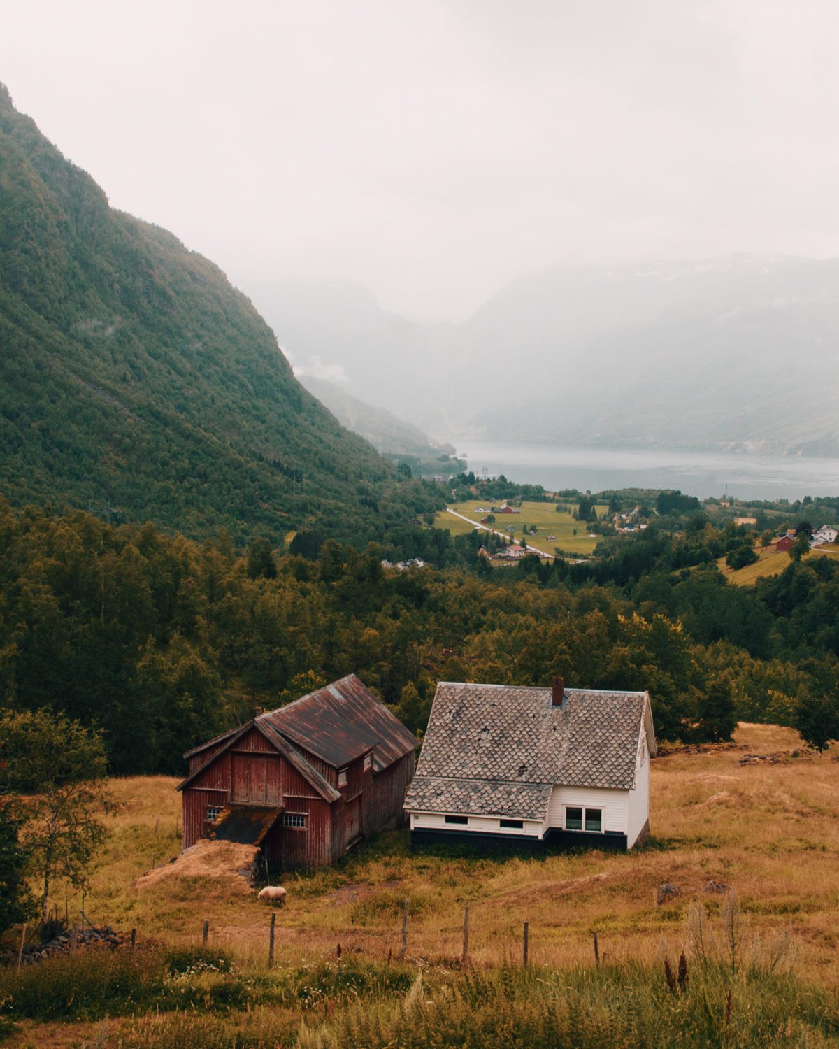 Houses in Røldal, Norway
